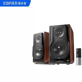 漫步者 S3000MKII 无线HiFi有源音箱 蓝牙5.0模组 独立无线遥控器 书架音箱 蓝牙音箱 电脑音箱 木纹色