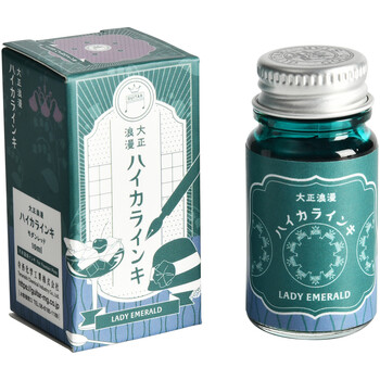 仲林（Nakabayashi）非碳素彩墨蘸水笔用不堵笔艺术彩色钢笔墨水汁10ml 大正浪漫 祖母绿 TRHB-10ML-T66