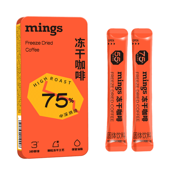铭氏（Ming's）冻干咖啡 0脂0蔗糖运动燃减即溶黑啡啡尝鲜2条装 