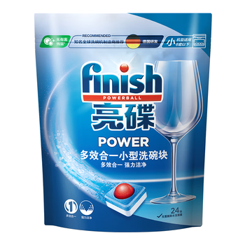finish亮碟多效洗碗块11g*24块 小型洗碗机专用洗涤剂 洗碗粉专用盐耗材