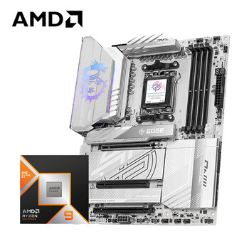 AMD锐龙R9 9950X3D搭微星X870E EDGE TI WIFI刀锋钛 主板CPU套装 板U套装