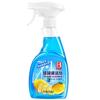 保赐利 玻璃清洁剂500mL 清洗剂家用窗户玻璃水垢去污清洁液洗玻璃专用