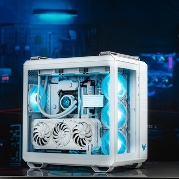华硕TUF GAMING GT502 白色弹药库机箱 白色线缆/双仓设计/免工具拆卸/白色海景房/创新散热/GPU支架 华硕TUF GAMING GT502 白色弹药库机箱 白色线缆/双仓设计/免工具拆卸/白色海景房/创新散热/GPU支架