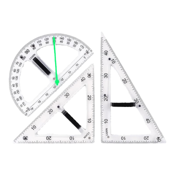 六鑫三角板教师用量角器学具教具磁性小学生初中生数学教具文具学习用品开学季教师节送礼礼物