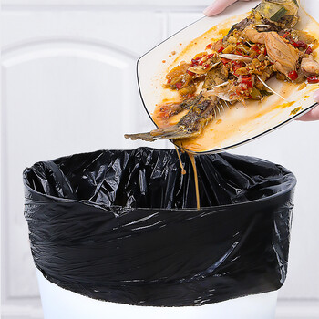毕亚兹平口垃圾袋黑色50cm*60cm100只单面0.8丝大号家用办公 毕亚兹平口垃圾袋黑色50cm*60cm100只单面0.8丝大号家用办公