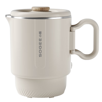 小质便携式烧水壶折叠316不锈钢电热水壶烧水杯旅行旅游出差保温一体全自动恒温小型一人煮水壶SA09S