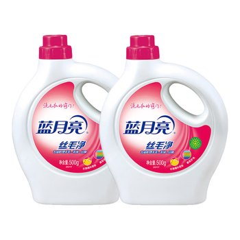 蓝月亮丝毛净淡雅花香500g*2瓶不易缩水变形专业护理羊毛羊绒真丝洗涤剂