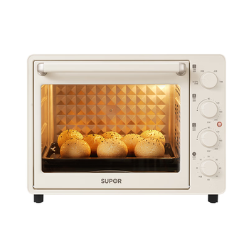 苏泊尔（SUPOR）空气炸电烤箱 30L风炉多功能烤炸一体 轻油低脂空气炸锅蒸汽嫩烤热风循环OJ30AK820