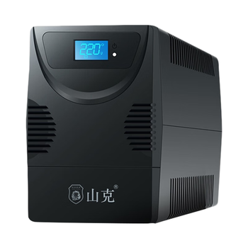 山克SK650 ups不间断电源家用办公稳压应急停电后备用电源 绿色屏幕