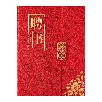 齐心（COMIX） 10本/12k 三折页荣誉证书 烫金外壳获奖表彰颁奖奖状 附内芯内页/打印模板C5116