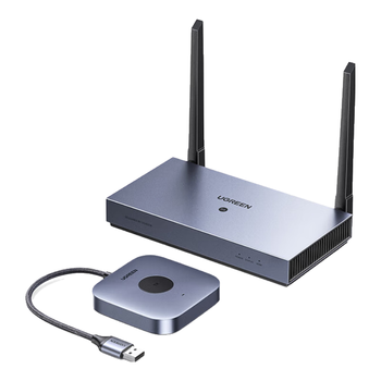 绿联HDMI无线投屏器USB/Type-C会议同屏器适用手机笔记本电脑接电视显示器投影仪点对点50米传输15349