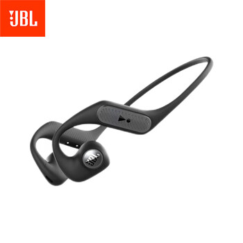 JBL Nearbuds2代音乐疾风开放式无线蓝牙耳机骨传导升级空气传导 跑步运动挂耳式不入耳 黑色