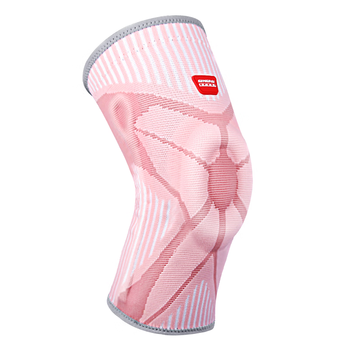 GINGPAI SPORT运动护膝女跑步女士关节损伤保暖篮球跳绳半月板保护套男膝盖专业 粉色L码