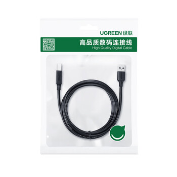 绿联打印机数据连接线 USB2.0AM/BM方口接头高速打印线 通用惠普HP佳能爱普生打印机连接线1.5米10845 绿联打印机数据连接线 USB2.0AM/BM方口接头高速打印线 通用惠普HP佳能爱普生打印机连接线1.5米10845