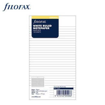 Filofax 内页替芯 活页记事本替换芯 适用于A6尺寸 横线页 内芯 133047