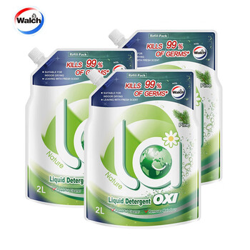 威露士La有氧袋装抑菌除螨松木清香2L*3机洗手洗补充装家用 【12斤装】