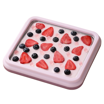 荣事达（Royalstar）炒酸奶机炒冰机冰淇淋机器儿童家用自制DIY炒冰板制冰机网红制冰神器安全免插电CBJ06S紫色