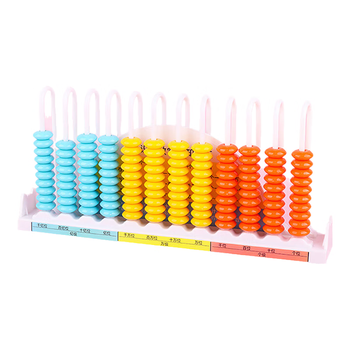 博教（BOJIAO）12行计数器1-4年级小学生数学学具 一年级二年级计算架教具 老师推荐 蓝色