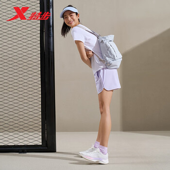 特步运动户外潮流时尚挎包876237130006 浅兰 均码