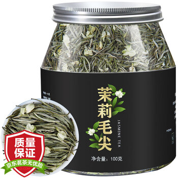 八窨飘雪茉莉花茶茶叶 2025新茶特级茉莉毛尖花草茶可冷泡四川花毛峰100克