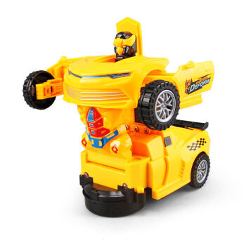 儿童电动变形坦克玩具装甲车万向灯光声机器人男孩汽车 万向变形机器