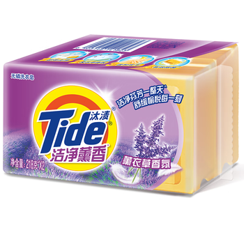 汰渍全效洁净洗衣皂薰香218g*2块 温和去渍不伤手 肥皂透明皂