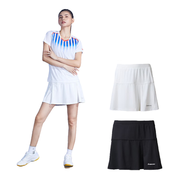 川崎（KAWASAKI）羽毛球服 运动短裙女防走光半身裙 SK-K2781 白色 3xl 