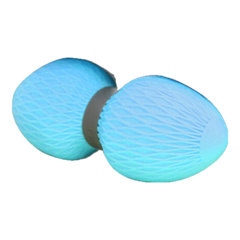 PROIRON普力艾 花生筋膜球足底按摩球颈膜球瑜伽滚背神器 鸟巢纹款蓝色