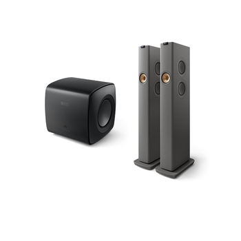 KEF LS60 Wireless + KC62自选色搭配 无线HiFi音箱2.1有源落地蓝牙音箱 高保真发烧级客厅电视音响