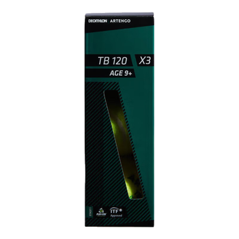 迪卡侬网球袋装球箱装球大包装有压耐打TEN网球TB120 -绿色 4064896