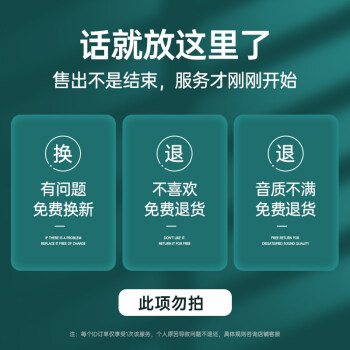 炮双喇叭大音量店长承诺30天免费试用影视会员年卡不满意包退官方标配