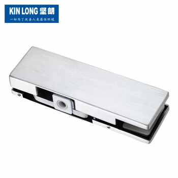 坚朗KINLONG        304不锈钢玻璃门夹地弹簧门无框玻璃门配件上夹WM04201 亚光