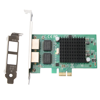 魔羯（MOGE）intel82576芯片 台式机内置网卡PCI-E千兆双口服务器网卡工业相机采集卡双口软路由ROS汇聚 MC2254
