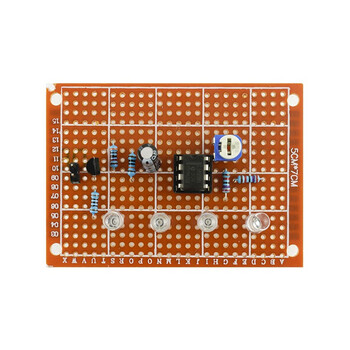 伍陆电子 洞洞板制作套件新手焊接练习电路板路初学者学生DIY电子TZ-WNB-9 呼吸灯电路（电木板）