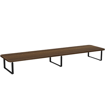 Brateck北弧 显示器增高架 支架增高架 显示器支架 台式电脑桌支架 笔记本支架桌面底座收纳架 G600胡桃棕