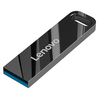 联想（Lenovo）64GB USB3.2 U盘 SX1速芯系列枪色 金属耐用 商务办公必备