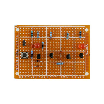 伍陆电子 洞洞板制作套件新手焊接练习电路板路初学者学生DIY电子TZ-WNB-9 点触发双稳态电路（电木板）