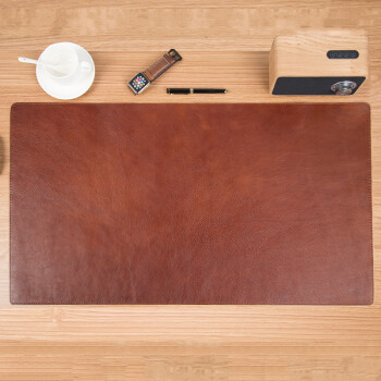 头层牛皮桌垫真牛皮超大办公电脑垫写字台皮垫书桌家具垫定制棕色油蜡