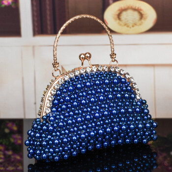 手工diy创意编织制作珍珠手提包包材料包散珠工艺品串珠饰品 珍珠镶钻