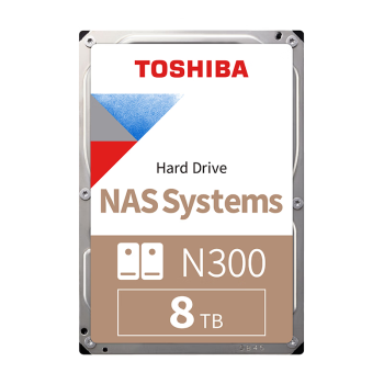 东芝(TOSHIBA)8TB NAS网络存储机械硬盘私有云家庭文件存储7200转 256MB SATA接口N300系列