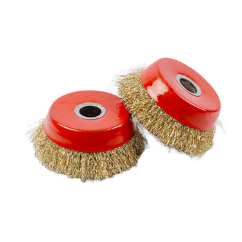 蓝凤凰 碗型钢丝轮100MM型打磨除锈钢丝刷金属打磨轮清洁抛光轮（20个）