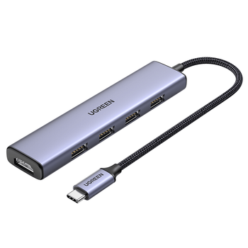 绿联Type-C扩展坞通用苹果16电脑MacBookPro笔记本华为USB-C3.0转HDMI转换器拓展坞转接头雷电4分线器