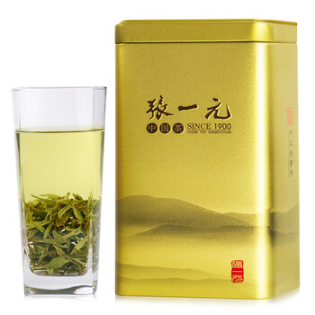 张一元 茶叶2025雨前绿茶三级浙江龙井茶罐装200g