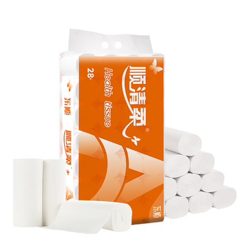 顺清柔无芯卷纸国际版5层178.57g*28卷 加厚长条卫生纸厕纸（5kg/提）