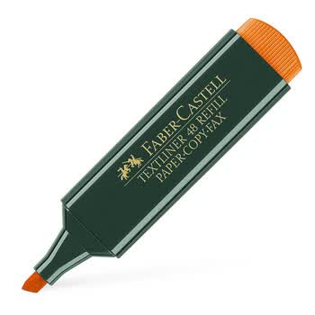 辉柏嘉（Faber-castell）【4支起售】荧光笔彩色重点标记笔醒目记号笔154815橙色单支装