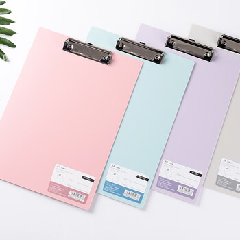 文谷（Wengu）a4夹板文具文件夹板板夹写字夹板加厚硬试卷资料收纳夹菜单夹快劳夹垫板文件收纳粉色PPF3-018A