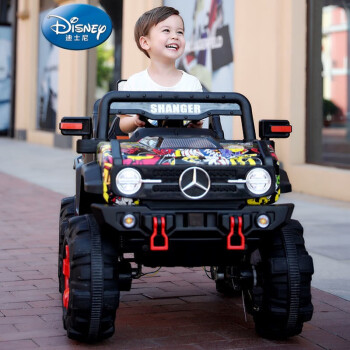 宝宝玩的儿童电动越野车双座可充电车四轮四驱可坐双人小孩汽车遥控