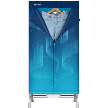 苏泊尔（SUPOR）【双层大容量】干衣机衣柜式烘干机家用婴儿衣物内衣除菌可烘30件16根钢管可定时烘干衣柜ELD-501B