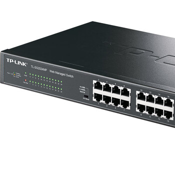 普联(TP-LINK)24口千兆POE供电交换机TL-SG2024MP企业级网络摄像头专用安防监控网线分线器 普联(TP-LINK)24口千兆POE供电交换机TL-SG2024MP企业级网络摄像头专用安防监控网线分线器