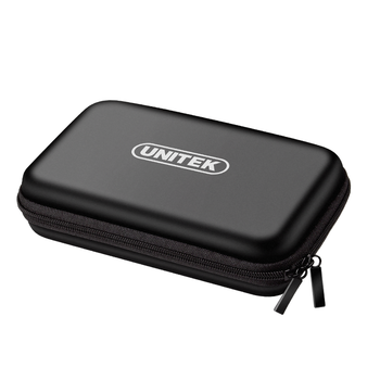 优越者(UNITEK)移动硬盘包2.5英寸 防水抗震保护数据线硬盘盒收纳包OT24BK